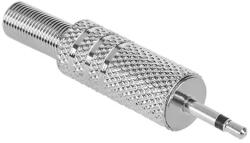  WTY0004 Forrasztható 2, 5mm mono jack dugó vezetékre, fém (WTY0004)