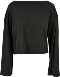 Urban Classics Női modál csónaknyakú hosszú ujjú póló 5XL fekete