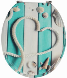 FROGEE MDF WC ülőke - Rozsdamentes zsanérokkal - ROPEHEART (GH-TS-MDF-C06)