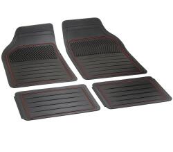 Bottari Gumiszőnyeg 4db-os garnitúra, univerzális, vágható, fekete-piros, Bottari