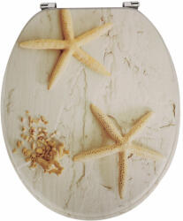 FROGEE MDF WC ülőke - Rozsdamentes zsanérokkal - SANDY (GH-TS-MDF-C05)