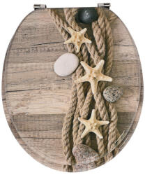 FROGEE MDF WC ülőke - Rozsdamentes zsanérokkal - TANGLE (GH-TS-MDF-C08)