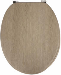 FROGEE MDF WC ülőke - Rozsdamentes zsanérokkal - OAK (GH-TS-MDF-C12)