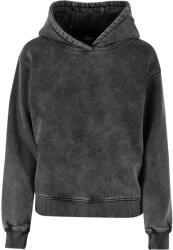 Urban Classics Női Stone Wash kapucnis pulóver XS fekete