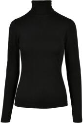 Urban Classics Női Basic teknőc nyakú, hosszú ujjú felső 2XL fekete
