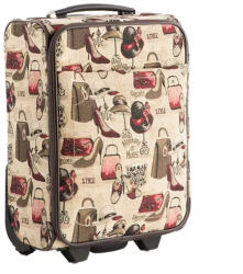 Emporio Valentini női kiegészítő mintás kicsi textil bőrönd 8169