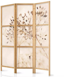 Fabulo 3 részes fa paraván - Szárított virágok