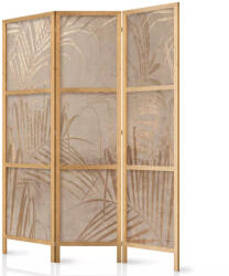 Fabulo 3 részes fa paraván - Arany pálmák