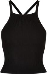 Urban Classics Női bordás kötött kereszt hátú felső 5XL fekete