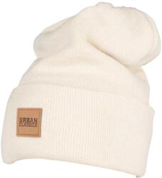 Urban Classics Faux Leather Patch hosszú sapka bézs