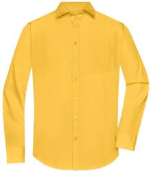 James & Nicholson (Daiber) Férfi hosszú ujjú ing JN678 - Sárga | 4XL (1-JN678-1760139)