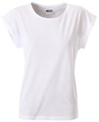 James & Nicholson (Daiber) Női lezser biopamut póló 8005 - Fehér | 2XL (1-8005-1778952)