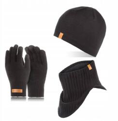 Brødrene Beanie Sapka Férfi Golf Tuba Téli Kesztyű Fiú Brodrene 3az1ben (103141-BLACK)