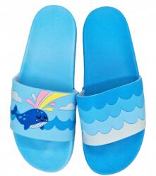  Gyönyörű női flip-flop papucs bálnával méret 38 (25, 3cm) (KLAPKI WESOŁE KOLOROWE)