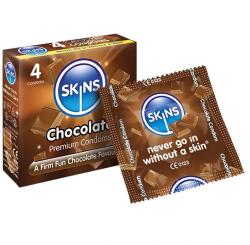 Skins - csokis óvszer [4 db]