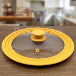 Tescoma Unicover Univerzális üvegfedő szilikon szegéllyel 24/26/28 cm edényekhez - 619124 (619124.00)