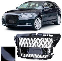  AUDI A3 8P facelift 2008-2013 lakkozott fekete RS stílusú hűtőrács
