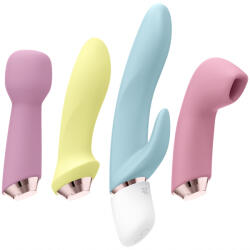 Satisfyer Marvelous Four - akkus vibrátor készlet (4 részes) - lolipop
