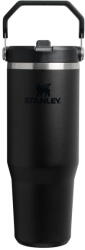 STANLEY Черен термос от неръждаема стомана 890 ml IceFlow Flip Straw 2.0 Tumbler Black - Stanley (100000108350)