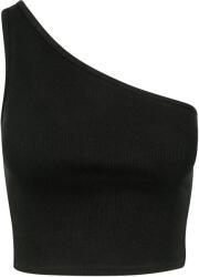 Urban Classics Női aszimmetrikus csavart felső L fekete