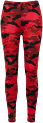 Urban Classics Női kamuflázs leggings XL vörös