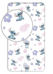 Jerry Fabrics Еластичен единичен памучен детски чаршаф 90x200 cm Lilo and Stitch - Jerry Fabrics (23FT232)