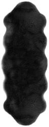 Tiseco Home Studio Черна изкуствена кожа Агнешка кожа, 60 x 180 cm - Tiseco Home Studio (3432BLACK)