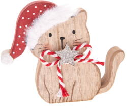 Dakls Дървена Коледна фигурка (височина 10 cm) Cat - Dakls (KAT22029)