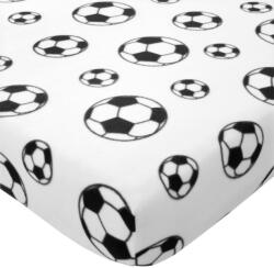 Catherine Lansfield Бял еластичен детски чаршаф за детско креватче от флийс 70x140 cm Football - Catherine Lansfield (BD/57652/W/TFD/WH)