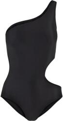 Urban Classics Női kivágott aszimmetrikus egyrészes fürdőruha M fekete