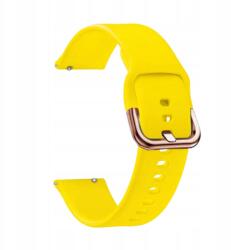  Szíjtárcsa Xiaomi Amazfit Bip U S Lite Pro Gts Gtr 42MM 20mm Sárga (SILIKONOWY PASEK DO ZEGARKA SMARTWATCH 20MM)