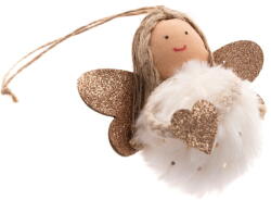 Dakls Текстилна Коледна украса 8 cm Angel - Dakls (FC371)