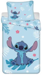 Jerry Fabrics Синьо единично памучно детско спално бельо 140x200 cm Lilo and Stitch "Blue" - Jerry Fabrics (24BS126)