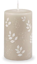 Unipar Сива и бежова свещ, време за горене 40 ч. Pure Beauty - Unipar (Pure Beauty Beige Pillar 60x100)