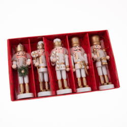 Dakls Дървени Коледни фигурки в комплект 5 бр. (височина 12, 5 cm) - Dakls (GAS2419)