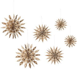 Bloomingville Хартиени Коледни украси в комплект 6 бр. ø 30 cm Star - Bloomingville (82068558)
