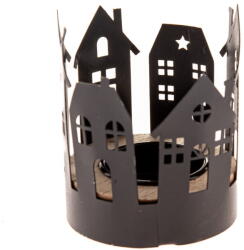 Dakls Метален свещник с коледен мотив Houses - Dakls (GN121)