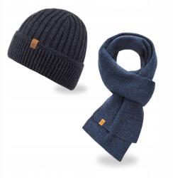 Brødrene Férfi Téli Sapka Szett Klasszikus Őszi Sál Brodrene Sötétkék (103102-NAVYMULIN)