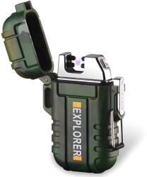 HARAHU AR-25714 elektromos öngyújtó USB töltéssel - Zöld KP25714