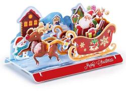 CubicFun 3D puzzle 19 db-os Mikulás szán (3D-W3156)