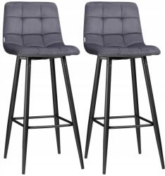 Homcom Bár hokerek retro stílusú lábtartóval Hoker (Homcom)