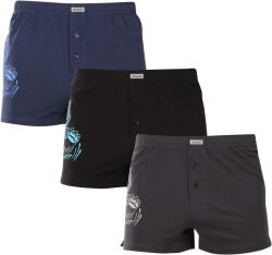 Andrie 3PACK férfi bő szárú boxeralsó Andrie többszínű (PS 5852) 3XL