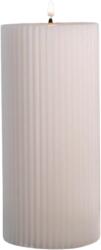 Eulenschnitt Tömbgyertya, bordázott, nagy - fehér