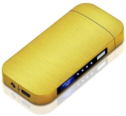  TO-25709 elektromos öngyújtó USB töltéssel - Arany