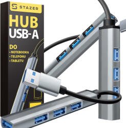 Mobes Elosztó Adapter Elosztó Splitter Slim Hub Usb-a 1x 3.0 3x 2.0 (PRZEDŁUŻKA PRZEJŚCIÓWKA KABEL 4 PORTY)