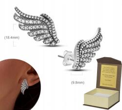 Global Silver Ezüst fülbevaló Szárnyak stift minta 925 K255 (5904555532014)