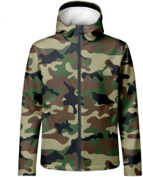 Takoy Panel szabásmintával 54 férfi softshell kabátra terepmintás zöld