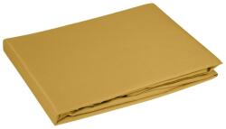 Takoy Pamut szatén lepedő 180x210 cm gumi nélkül mustársárga 125 g/m2 DINA Diva Line