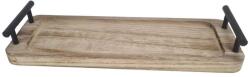  Fogantyús fa tálca barna 35x12cm