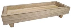  Fa tálca lábon natúr 32x12cm 36/#